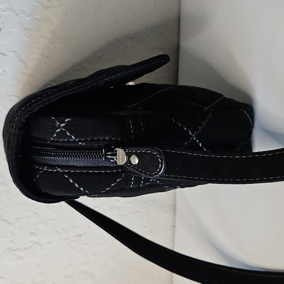 Vera Bradley Mini Hipster Black Quilted Crossbody Bag - Picture 4 of 16